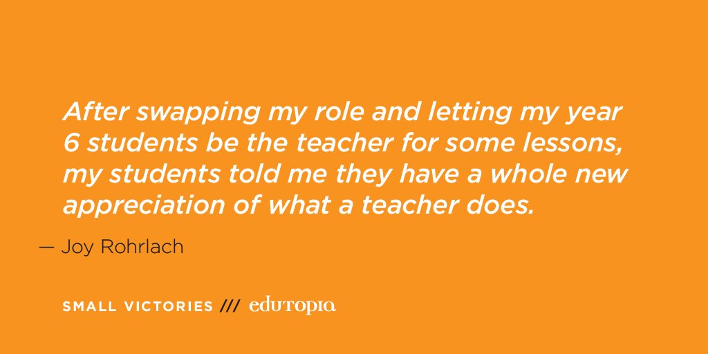 edutopia's tweet photo. A collection of small victories from our community: https://t.co/QNxGtbTgnY. #ThankATeacher https://t.co/ootruvcKz4