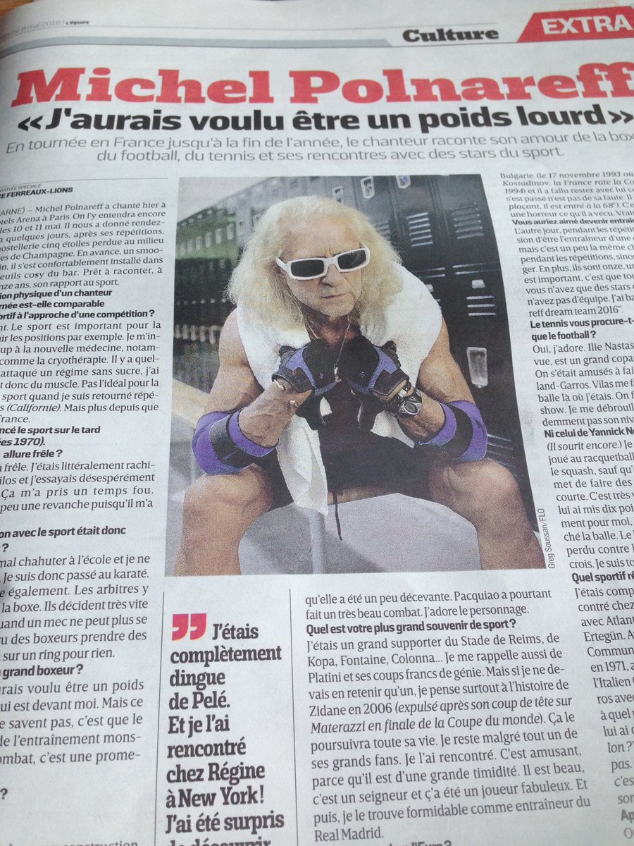 L'amiral <a href="/MICHELPOLNAREFF/">MICHEL POLNAREFF</a> à la barre de <a href="/lequipe/">L'Équipe</a>. À lire absolument ce dimanche moussaillons !
