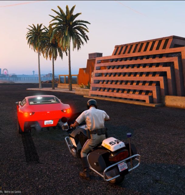 LSPDGTA5's tweet photo. A car in Los Santos in high speed had to pay 200 $ for what you did https://t.co/Govi6dzQFE