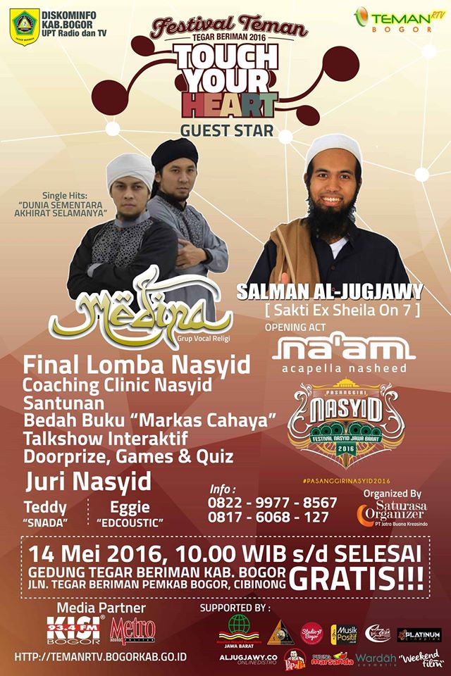 Assalamualaykum..14 Mei,yuk silaturahmi w/ <a href="/salmansakti/">Salman Al-Jugjawy</a> &amp; <a href="/MedinaOfficial_/">金不换私家侦探🌍 #开房记录 #银行流水 #全家户籍 #微信提取好友 #车辆信息 #名下房产</a> di #FestivalTeman2016 <a href="/temanFMbogor/">Teman 95.3 FM</a>