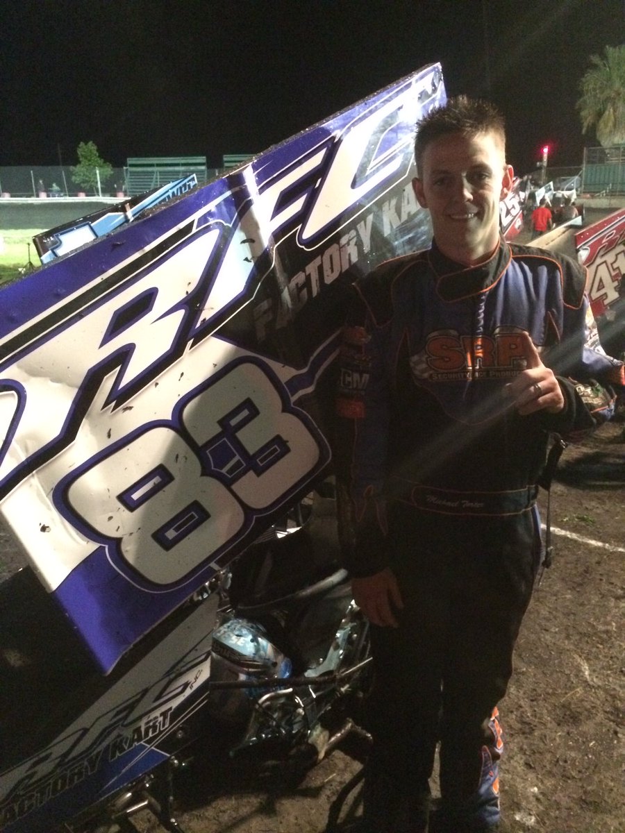 Michael Tarter won tonight's Open A in a shortened main event (due to rain)