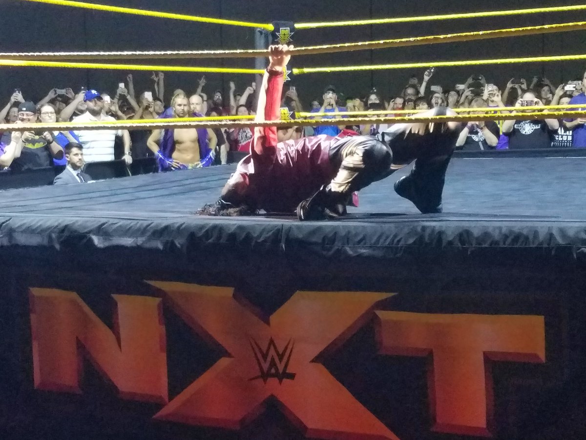 BoardgameStu's tweet photo. What a great night @ShinsukeN @WWENXT #NXTTulsa https://t.co/J96OO4CUtS