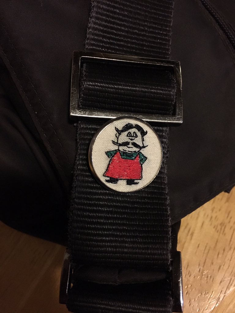 FrabonisMonona's tweet photo. Custom Micro-embroidered Fraboni Guy. All the way from Santiago, Chile.#FanArt #nextlevelswag https://t.co/j1D5upadnk