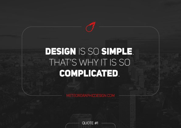 MeteorGD's tweet image. Design is so simple. That's why it is so complicated. #SimplicityIsBeauty #GraphicDesign