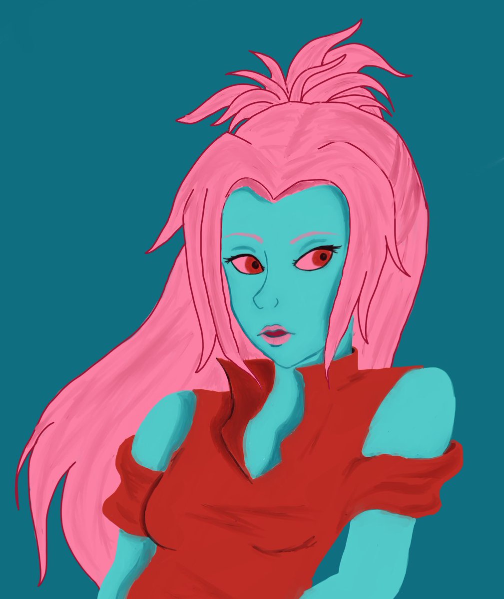 EveEffervescent's tweet photo. eloquentnightmare (on tumblr)'s OC Sachi for another palette challenge! https://t.co/UMFUUdcH3E