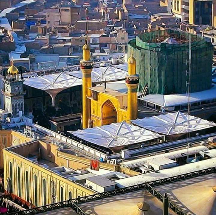 صورة حديثة لمرقد أمير المؤمنين ع