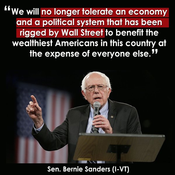 Keeba23's tweet photo. #ImWithBernieBecause he's the only candidate talking about fixing our rigged political and economic system. https://t.co/q5Ha61USdE