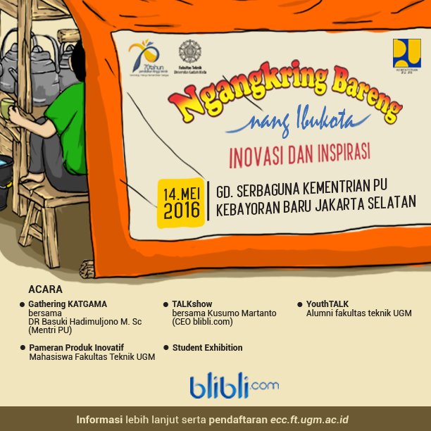Kembangkan Inovasi&amp;Inspirasi! NGANGKRING bareng alumni FT UGM di JKT. bit.ly/NgangkringDKI #ngangkringDKI #FTUGM