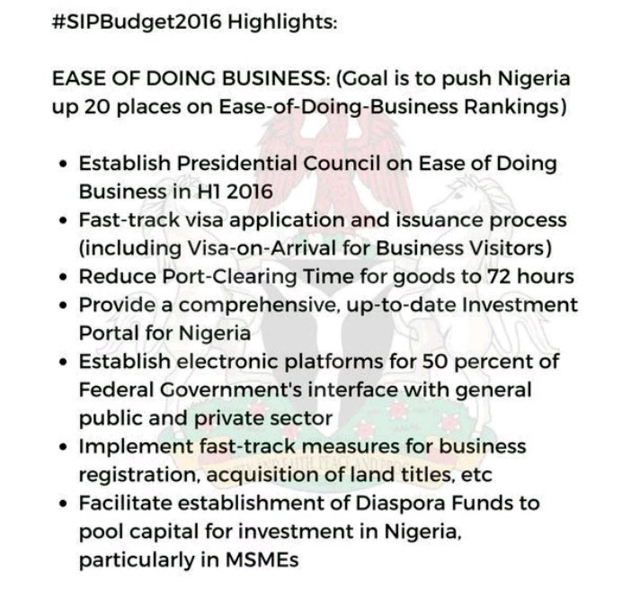 Abdul_A_Bello's tweet photo. #HIGHLIGHTS :The Strategic Implementation Plan for 2016 Budget as released by the FG 
#SIPBudget2016 https://t.co/TKBlamRyYk