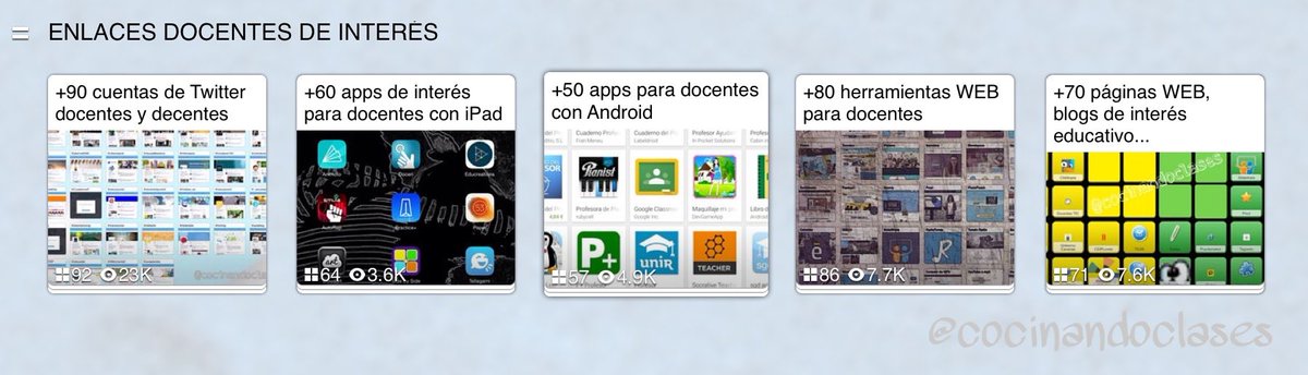 cocinandoclases's tweet photo. @pearltrees con +370 enlaces de interés docente https://t.co/E9YhvivPix https://t.co/DrhcMN3vSn