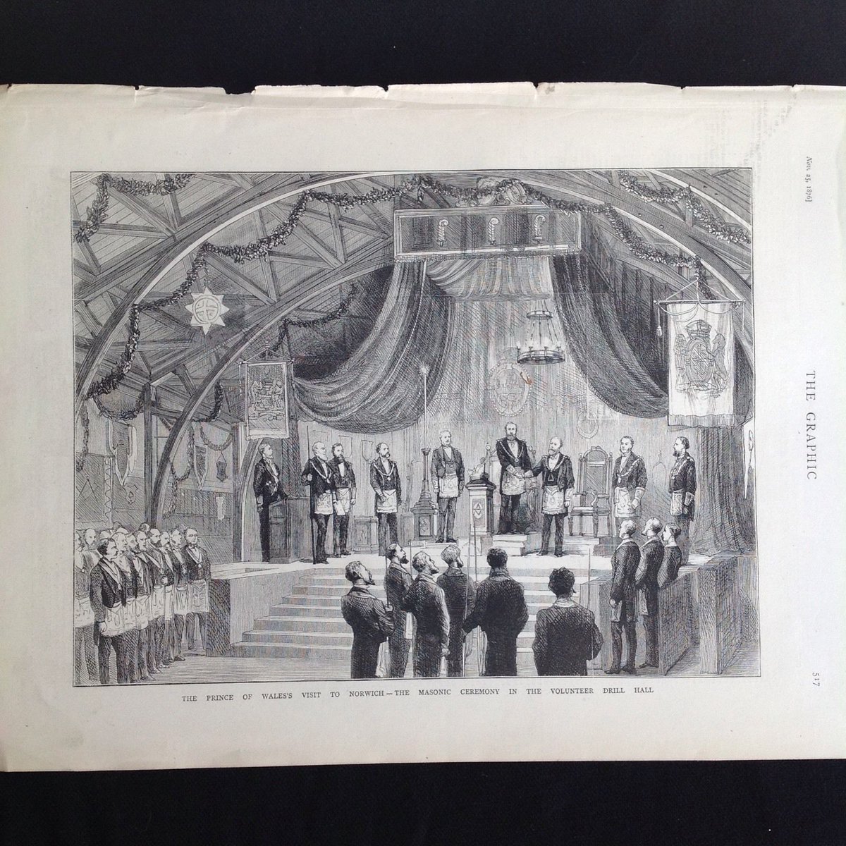 PRINCE OF WALES #MASONIC VISIT TO NORWICH DATED 1876