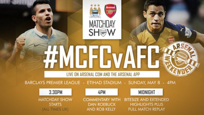 Arsenal's tweet photo. Find out how you can follow today's #MCFCvAFC live and from an @Arsenal perspective: https://t.co/v9nwxRY2jV https://t.co/e36UguvuV1