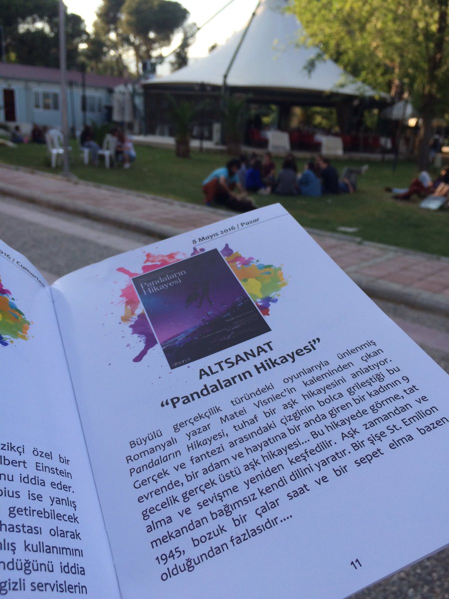 #pandalarinhikayesi bugun saat 12:00 de Ege Universitesi Kultur Evi'nde! Ucretsiz...