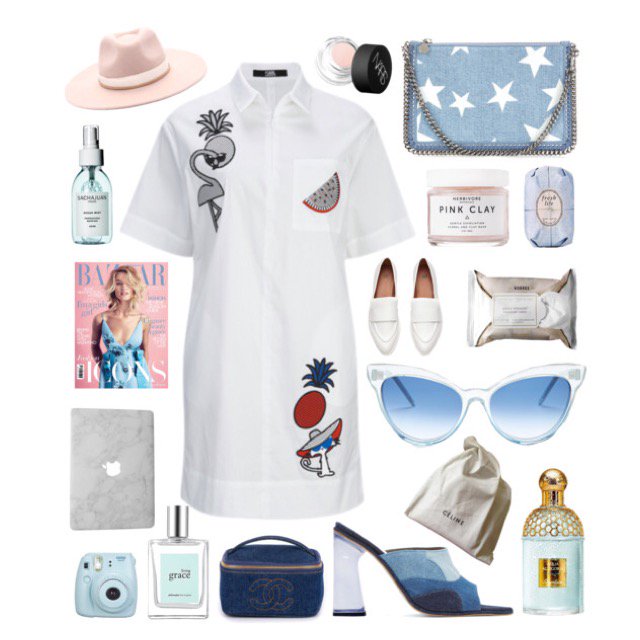White &amp; Jeans / Sunday Creations 💙💙 polyvore.com/m/set?.embedde…