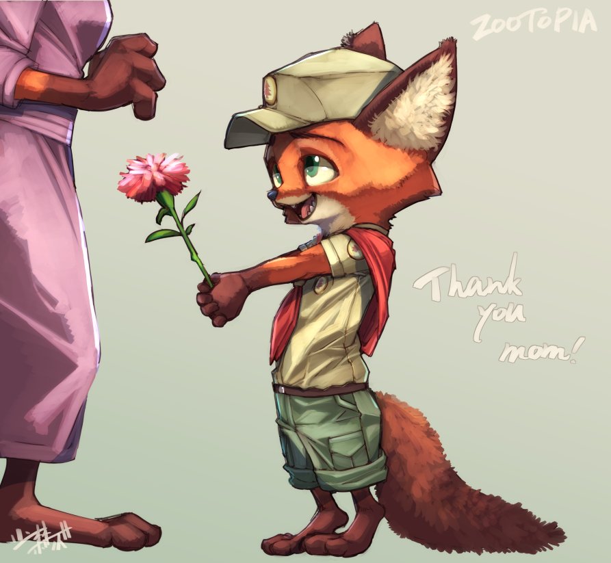 少林ボンズ ラクガキ 母の日の子供ニック ズートピア Zootopia 母の日