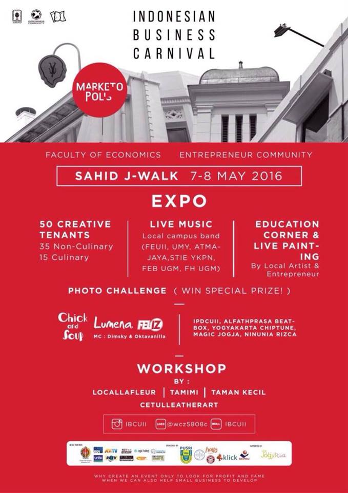 jangan lupa hari ini adalah hari terakhir IBC #3 UII di J-Walk Mall Babarsari. Dateng yok!
