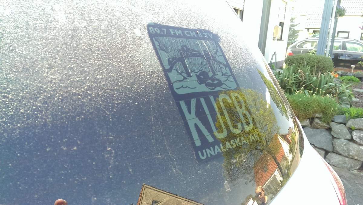UnalaskaAK's tweet photo. The car is dirty, but one has got to be able to see the KUHB radio sticker :) @DeadliestCatch @KUCBNews https://t.co/NaTbwVwkIh