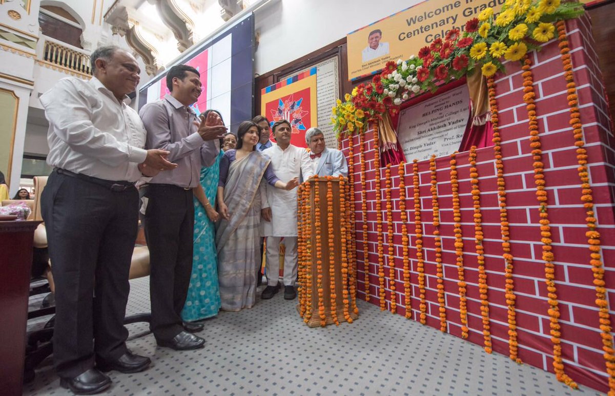 yadavakhilesh's tweet photo. At King George Medical University we inaugurated Helping Hand Trust's modern paediatric facility. Happy Mothers Day. https://t.co/C7OyS9Jslc