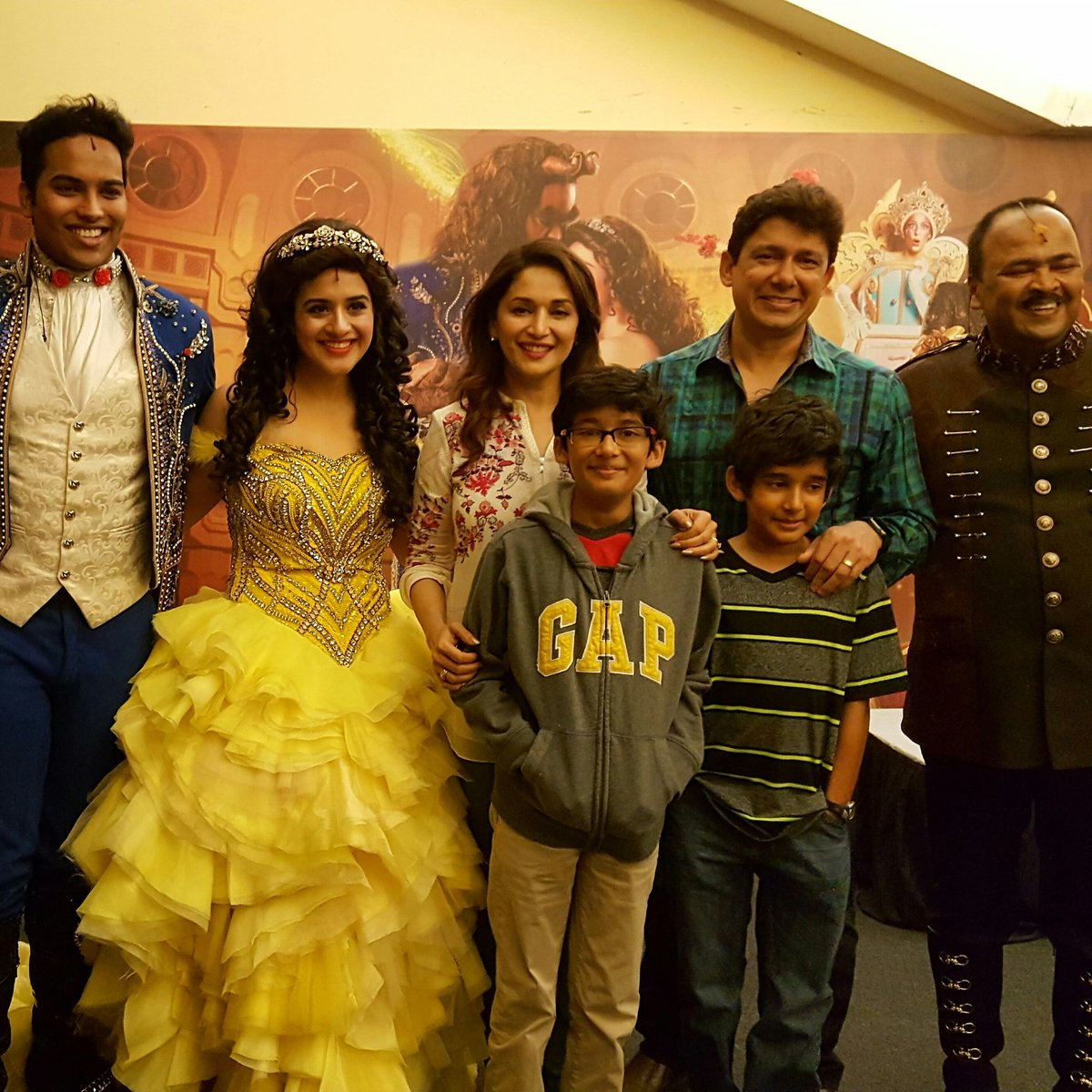 MadhuriDixit's tweet photo. Amazing Mother's Day watching Disney's Beauty and the Beast! Congrats on an amazing performance and thank u! https://t.co/mACDfDHeuX