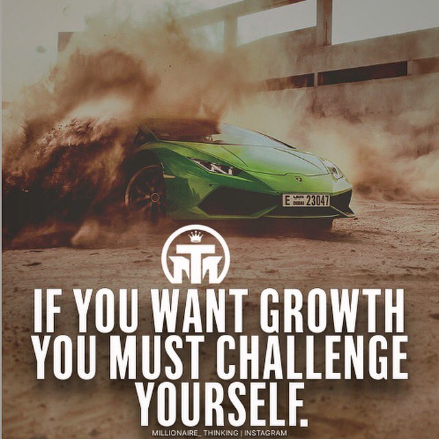 Mill_Think's tweet photo. Challenge yourself! 

#millionairethinking #motivation #quotes https://t.co/JQifi15yQN