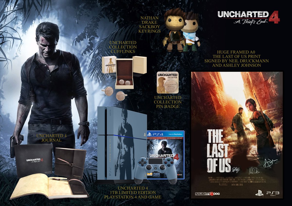 IGNUK's tweet photo. RT and follow for a chance to win this epic #Uncharted4 bundle. T&amp;Cs here https://t.co/ZPFsXgNgDc UK 18+ https://t.co/yjQz2U823z