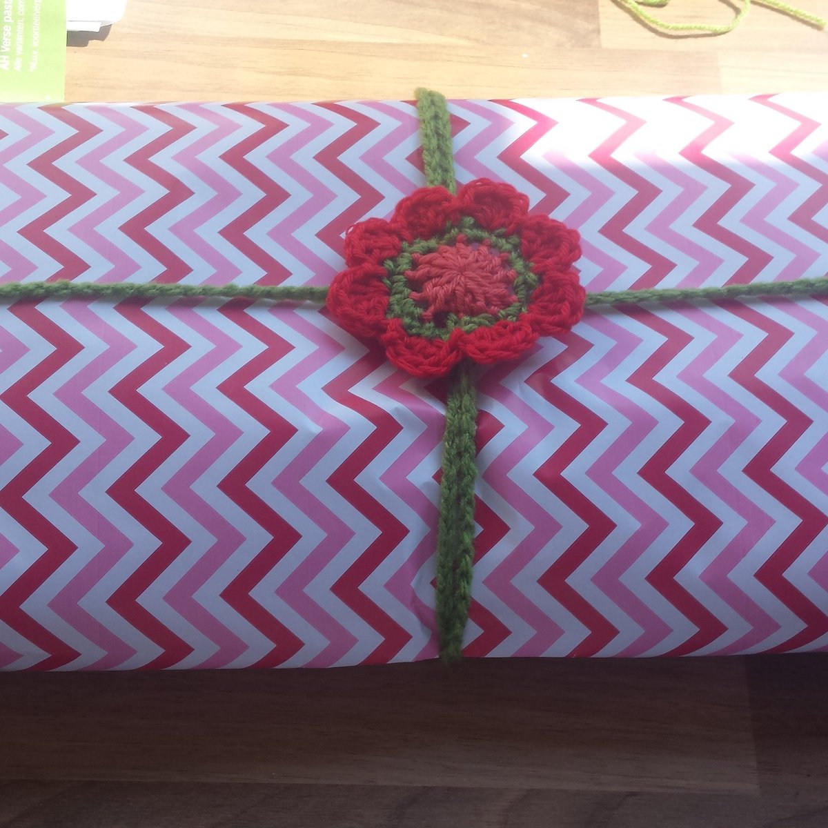 iersemeid's tweet photo. It's mothersday in holland. Didn't want to give my mother in law yet another crochet present. Gift tag instead https://t.co/z66gEjypMQ
