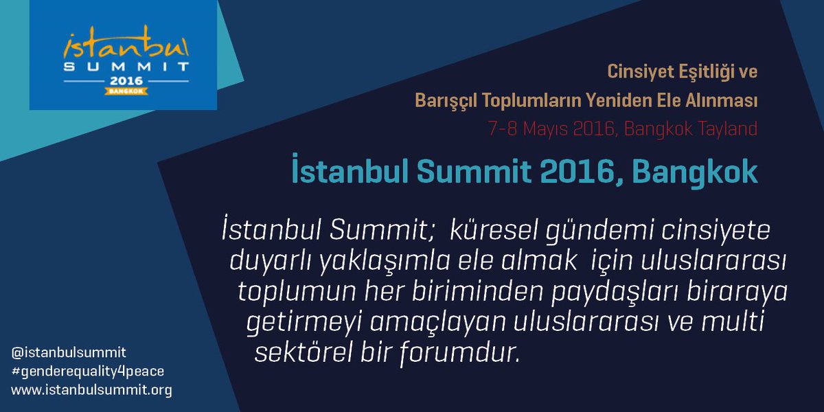 gyvorgtr's tweet photo. İstanbul Summit 2016, 32 ülkeden 330 katılımcıyla gerçekleştiriliyor.
#IstanbulSummit2016
#genderequality4peace https://t.co/AYibyiahXZ