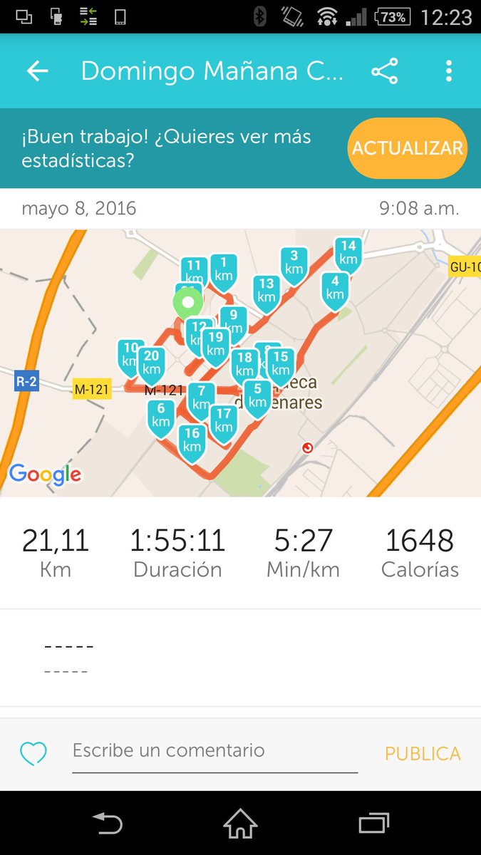 cesar_sainz's tweet photo. Acabada la media maratón de azuqueca es la novena en buena compañía solo faltas tu @MariaVelascoAnd y @LosForrestRun https://t.co/DYzlyHem9Q