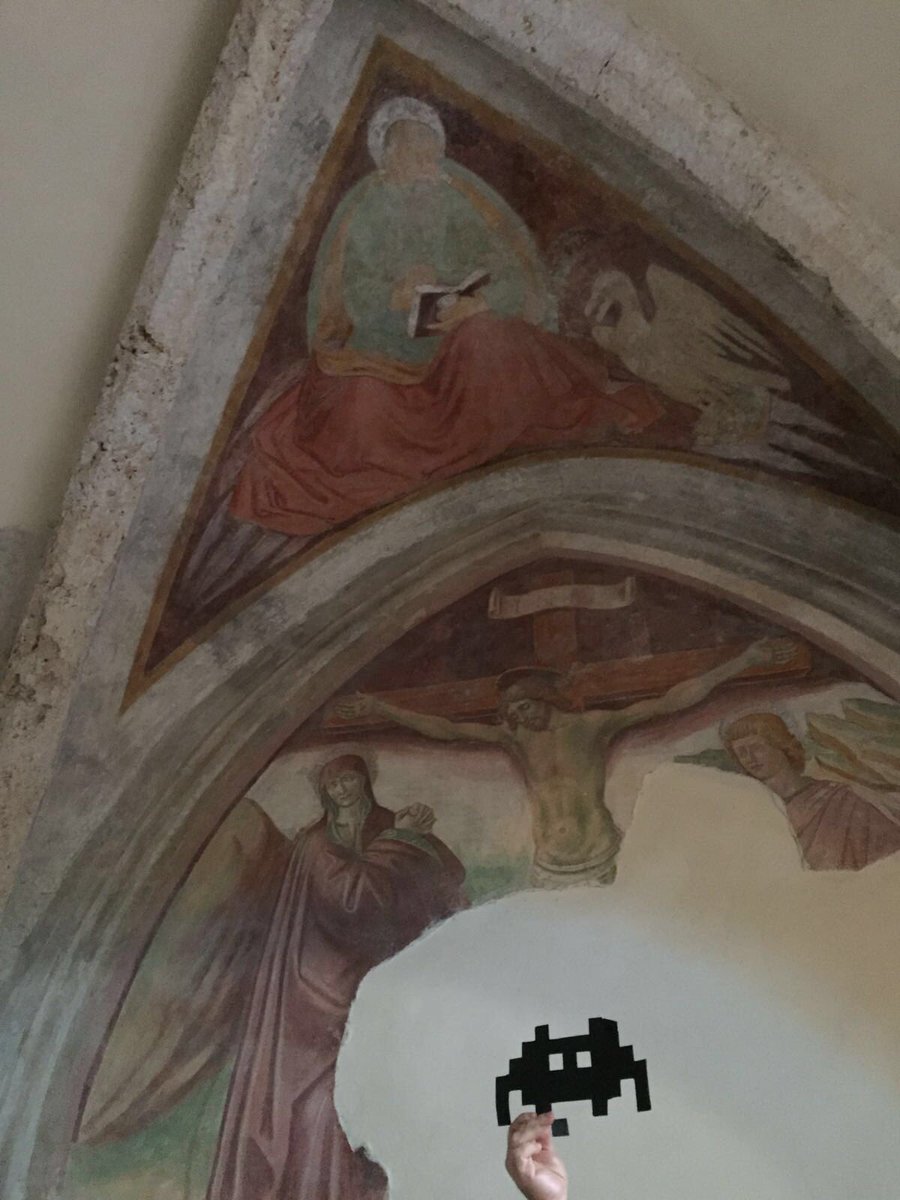 ACCulturaViVa's tweet photo. Invasa anche la chiesa di San Cosimato 😉 #InvasioniDigitali 👾#ViaBenedicti #Vicovaro https://t.co/zGsrPWHq6O