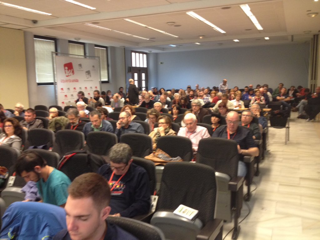 IUMadridCiudad's tweet photo. Fase @IU_Madrid de la Asamblea Federal de @iunida Balance de gestión.Votos SÍ:15,NO:81Abstención:41 #madridiufederal https://t.co/2AItxCmBko