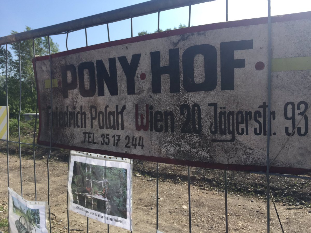 PeterRippl's tweet photo. Der #Nordbahnhof ist kein Ponyhof #AlmDIY https://t.co/RPublKgwdY