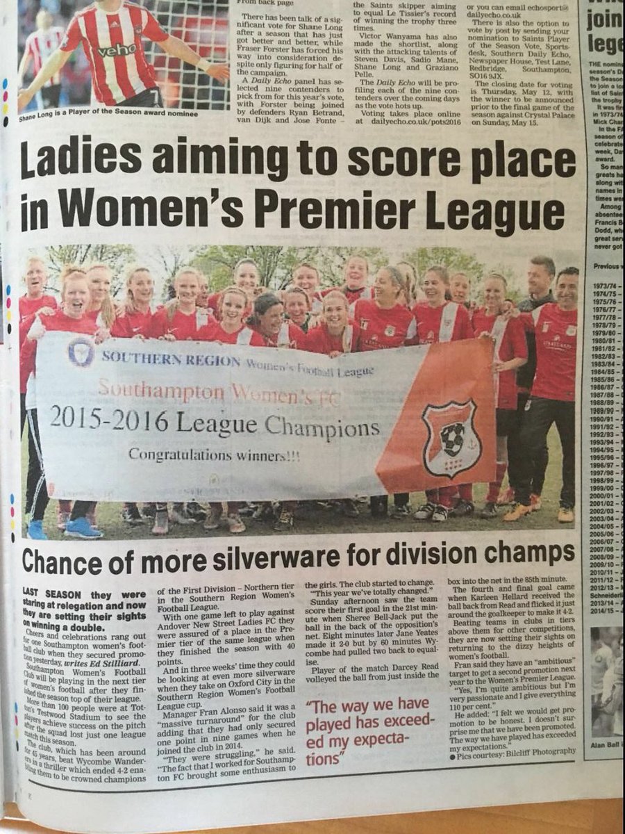 StratlandEstate's tweet photo. So proud to see our team win the Championship !!! @SotonWomensFC https://t.co/s7drPiTlI2