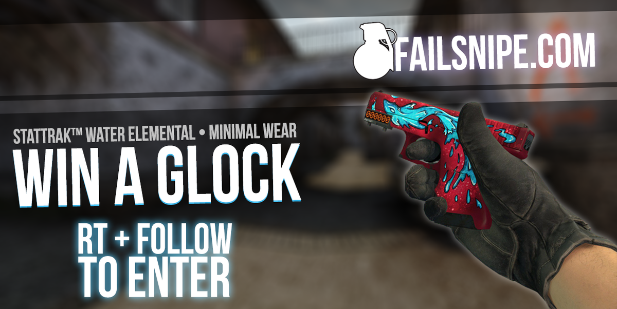 FailSnipe's tweet image. New Giveaway!! StatTrak™ Glock | WE (MW). RT + Follow to enter :) Winner announced on the May 15th #csgo #giveaway