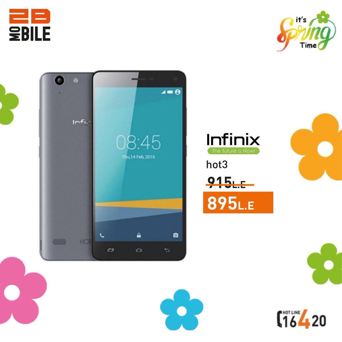 2BMobiles's tweet photo. اشترى موبايل Infinix Hot 3 X554 بـ 895 جنيه بدلا من 915 جنيه لمعرفه المزيد: https://t.co/P5DuXlcVa5 او كلم 16420 https://t.co/lbmFZEQVbI