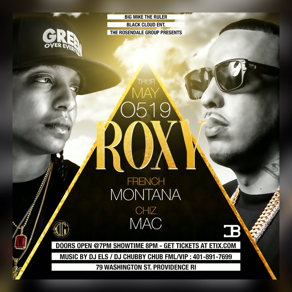 chizmac_'s tweet photo. FRENCH MONTANA ❌ CHIZMAC 

at ROXY, MAY 19th 

Tix on sale Now!! 

#Chizmac #FrenchMontana @chizmac1 @FrencHMonTanA https://t.co/bVEYpleZyw
