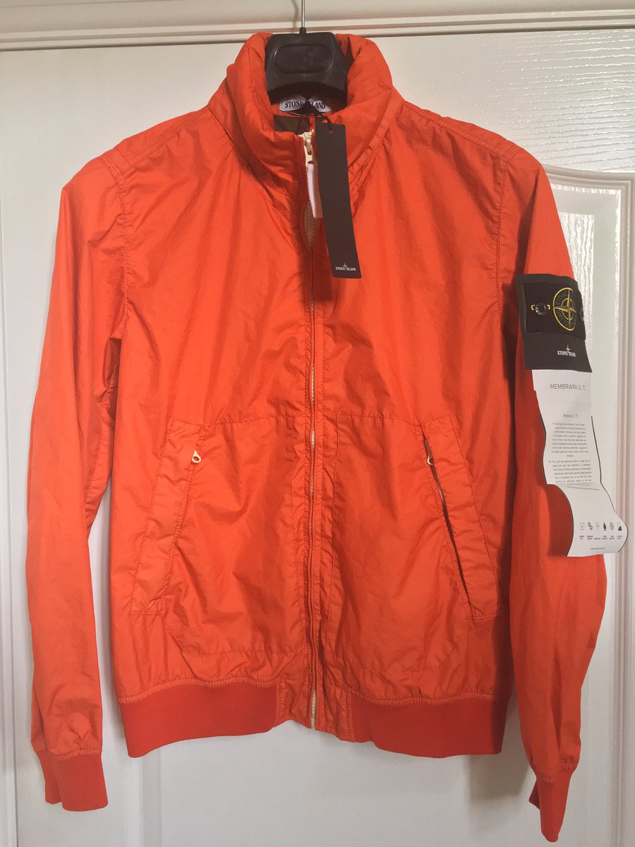 STONE ISLAND 40223 MEMBRANA 3L TC JACKET IN ORANGE. Large pit to pit 20". RRP £395. £270 delivered.  Please RT