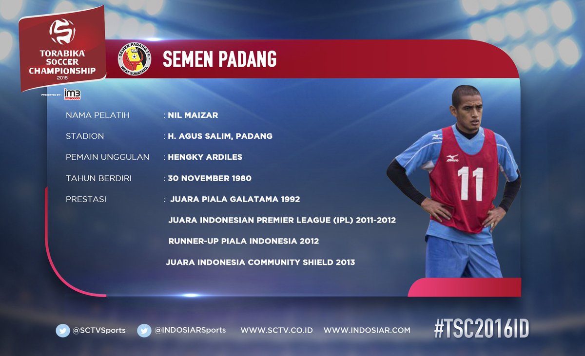 SCTV's tweet photo. Profil Klub Torabika SC 2016: Semen Padang https://t.co/CHmcLNWLHf via @bolacomID https://t.co/EwTIX1LHjk