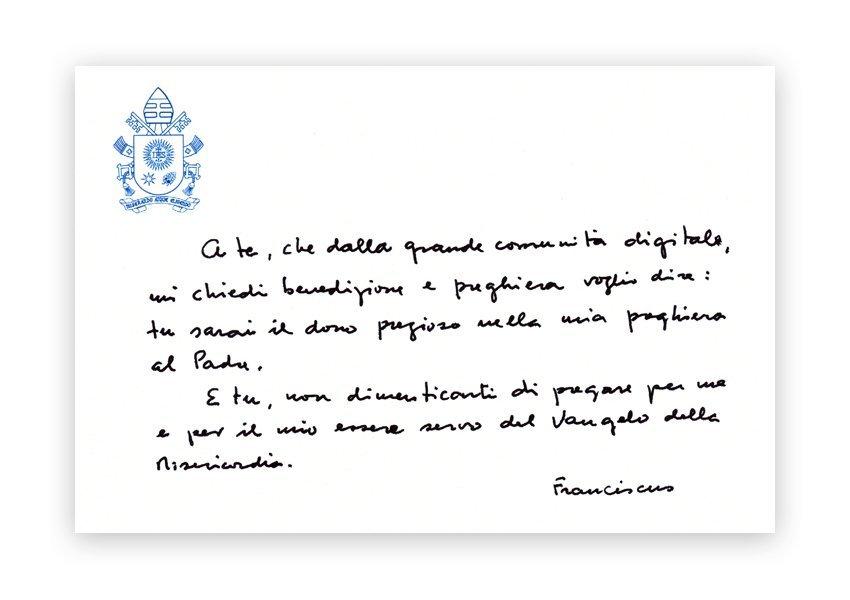 SofiaNouaille's tweet photo. Grazie ! #communication #eMisericorde e buona festa a tutti https://t.co/Iq86De1Usn