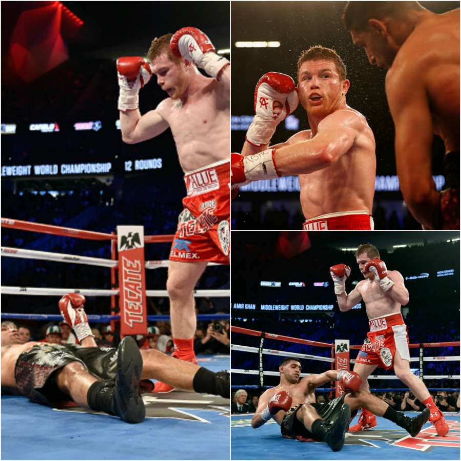 A3Noticias's tweet photo. Saúl 'Canelo' Álvarez revalida su titulo tras un k.o. ante Amir Khan https://t.co/YdVdKxUq9o https://t.co/TCSXX11MMI