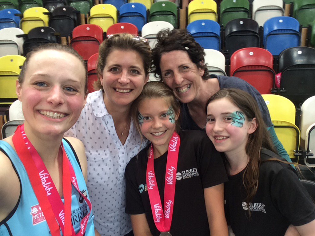 Debbobags's tweet photo. Love this photo, thanks @josiehuckle 
Congratulations #SurreyStorm https://t.co/S3sBNhpRqo