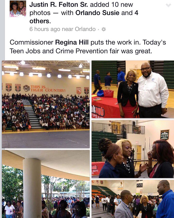 ReginaHillFL's tweet photo. #orlando What an amazing turnout today! #district5 #joneshigh #parramore #downtownorlando https://t.co/uT8oP0T92W