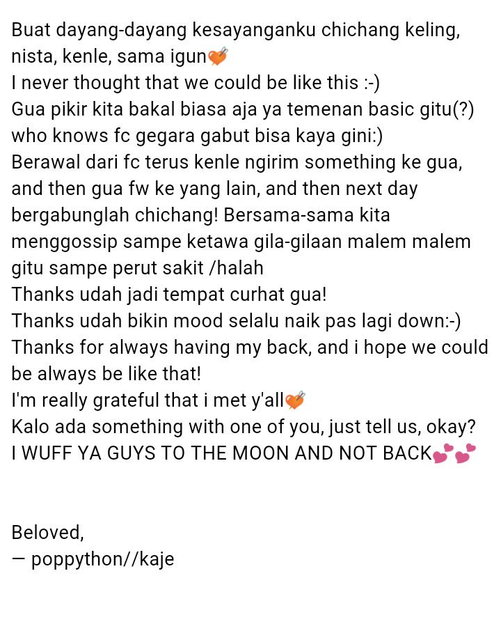 DEARLUCIDITY's tweet photo. ✉ding dong✉

For @chicgxl_ @gezrek @sncwhitcx @chamaIeon 

From bidadari💘

[@OneToSomeone] #FOTSParty https://t.co/R0vwkkVDyF