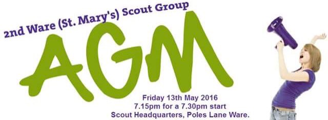 2ndWareScouts's tweet photo. It's our Open Evening &amp; AGM on Friday! Parents &amp; Carers come down &amp; have a BBQ, drinks and get to know our leaders! https://t.co/jnt8Fp0heE