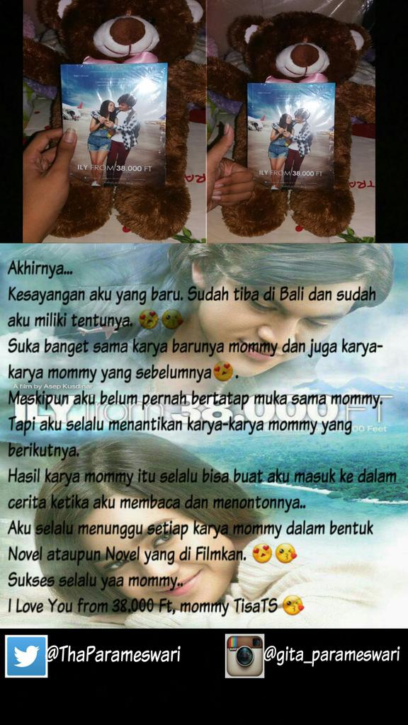 ThaParameswari's tweet photo. Akhirnya 😢😘 saatny membaca cantik😍 novel mommy @tisatspinkluv memang kesukaan aku bgt. @Loveableous @ScreenplayProd https://t.co/WYJaPhbzyp