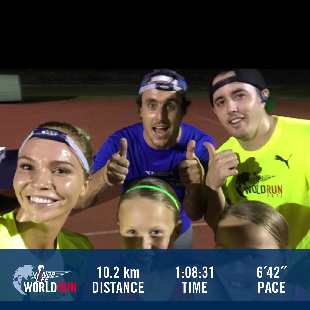 mattyhicks's tweet photo. I just ran 10.2 km in the Wings for Life World Run 2016. #WingsforLife #WorldRun #SelfieRun https://t.co/zj6uYn6sxn