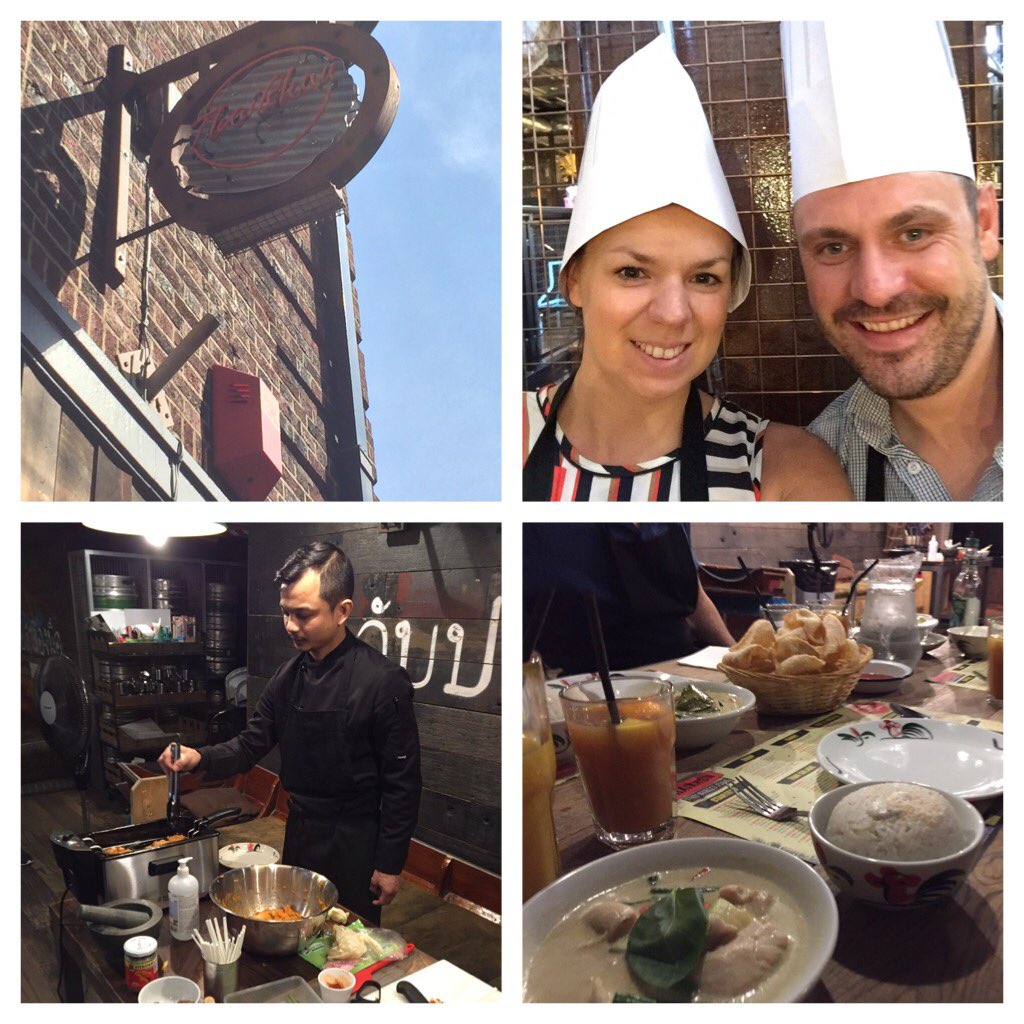NobesKate's tweet image. What an amazing experience @TK_Oxford cooking class! Great fun! #thai #oxford # #masterchefs #cuteinachefshat
