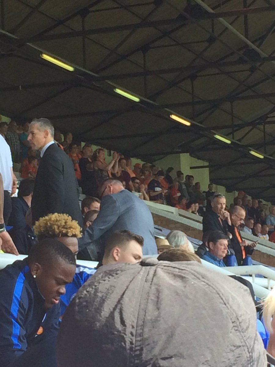 edwardssport's tweet image. Looks like Steve Evans is in attendance at Posh today (photo via @Jamesb17_) #pufc