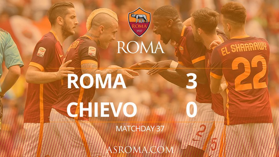 Akhir pertandingan: #RomaChievo 3-0