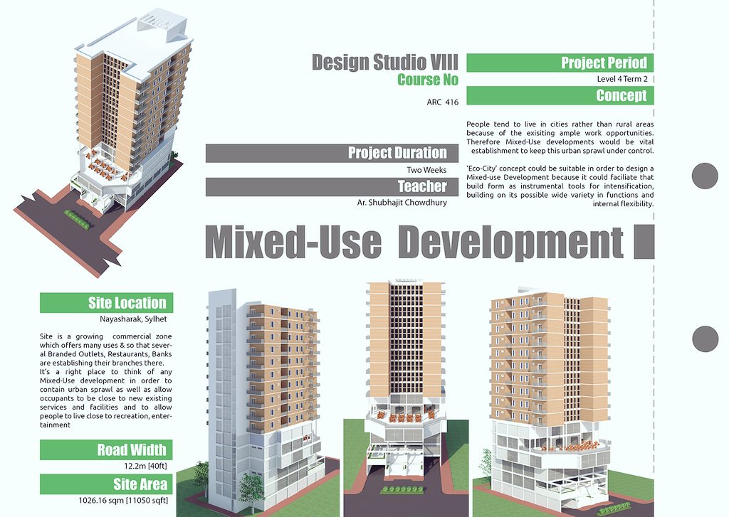 MoulikSarker's tweet image. #Mixed_Use_Development
#Portfolio 
#Architecture 
#4thYear2ndSemester
