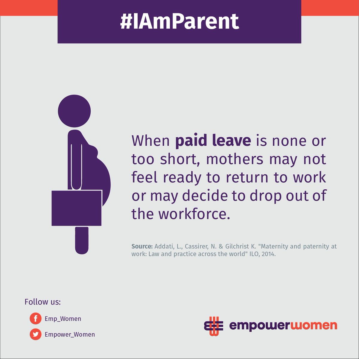 Empower_Women's tweet photo. #PaidLeave enables women to remain in the workforce. Join #IAmParent Campaign! https://t.co/5KQINOWwQs https://t.co/M0qkM7f7nZ